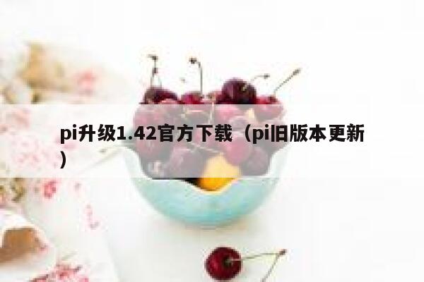 pi升级1.42官方下载（pi旧版本更新） 第1张