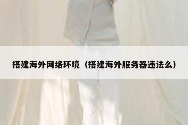 搭建海外网络环境（搭建海外服务器违法么） 第1张