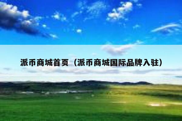 派币商城首页（派币商城国际品牌入驻） 第1张