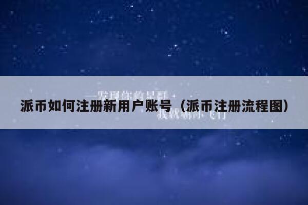 派币如何注册新用户账号（派币注册流程图） 第1张