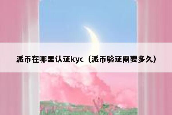 派币在哪里认证kyc(派币验证需要多久) 第1张 派币在哪里认证kyc(派币验证需要多久) 第1张