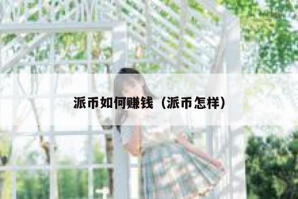 派币如何赚钱（派币怎样） 第1张