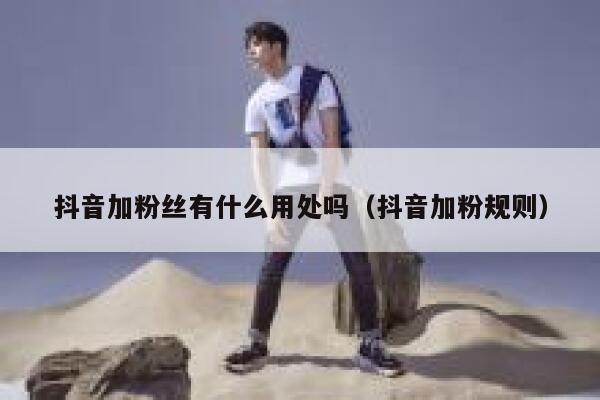 抖音加粉丝有什么用处吗(抖音加粉规则) 第1张 抖音加粉丝有什么用处吗(抖音加粉规则) 第1张