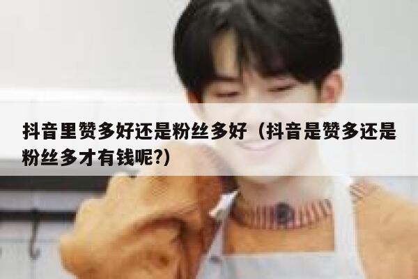 抖音里赞多好还是粉丝多好(抖音是赞多还是粉丝多才有钱呢?) 第1张 抖音里赞多好还是粉丝多好(抖音是赞多还是粉丝多才有钱呢?) 第1张