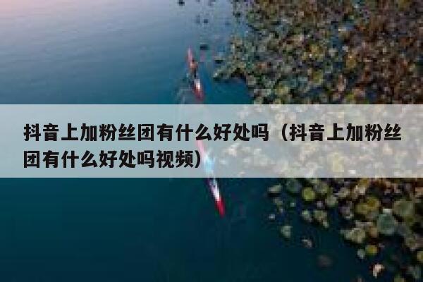 抖音上加粉丝团有什么好处吗(抖音上加粉丝团有什么好处吗视频) 第1张 抖音上加粉丝团有什么好处吗(抖音上加粉丝团有什么好处吗视频) 第1张