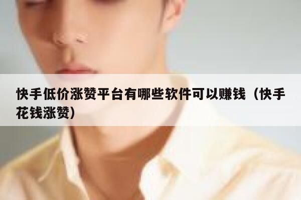 快手低价涨赞平台有哪些软件可以赚钱（快手花钱涨赞） 第1张