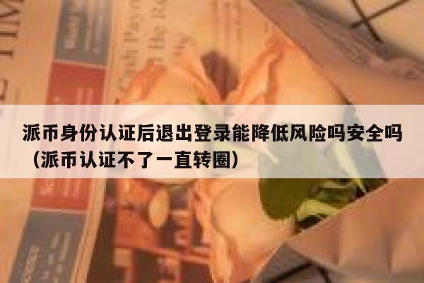 派币身份认证后退出登录能降低风险吗安全吗（派币认证不了一直转圈） 第1张