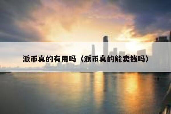 派币真的有用吗(派币真的能卖钱吗) 第1张 派币真的有用吗(派币真的能卖钱吗) 第1张