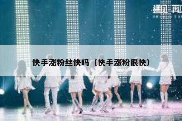 快手涨粉丝快吗（快手涨粉很快） 第1张