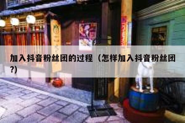 加入抖音粉丝团的过程(怎样加入抖音粉丝团?) 第1张 加入抖音粉丝团的过程(怎样加入抖音粉丝团?) 第1张