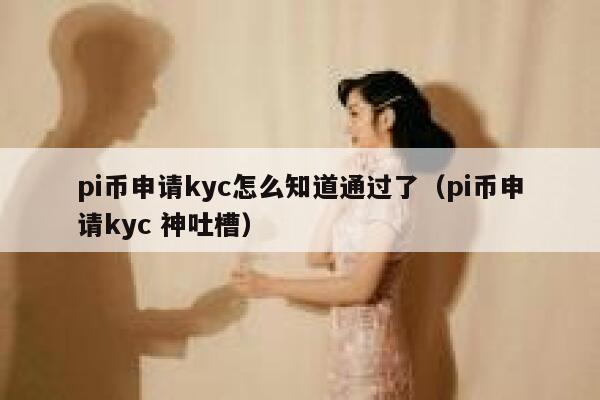 pi币申请kyc怎么知道通过了(pi币申请kyc 神吐槽) 第1张 pi币申请kyc怎么知道通过了(pi币申请kyc 神吐槽) 第1张