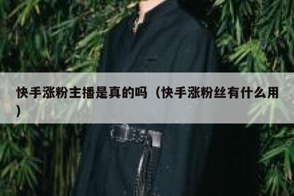 快手涨粉主播是真的吗(快手涨粉丝有什么用) 第1张 快手涨粉主播是真的吗(快手涨粉丝有什么用) 第1张