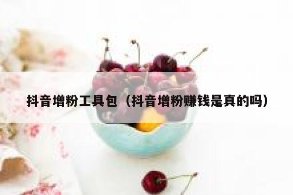 抖音增粉工具包（抖音增粉赚钱是真的吗） 第1张