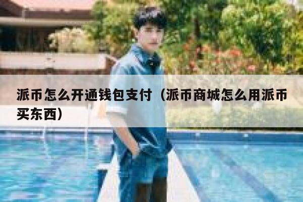 派币怎么开通钱包支付（派币商城怎么用派币买东西） 第1张