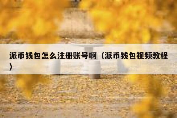 派币钱包怎么注册账号啊（派币钱包视频教程） 第1张