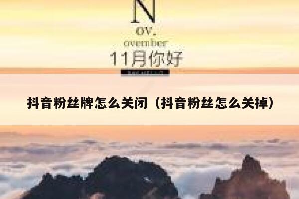 抖音粉丝牌怎么关闭(抖音粉丝怎么关掉) 第1张 抖音粉丝牌怎么关闭(抖音粉丝怎么关掉) 第1张