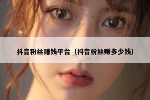 抖音粉丝赚钱平台（抖音粉丝赚多少钱） 第1张