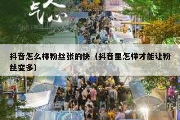 抖音怎么样粉丝张的快（抖音里怎样才能让粉丝变多） 第1张