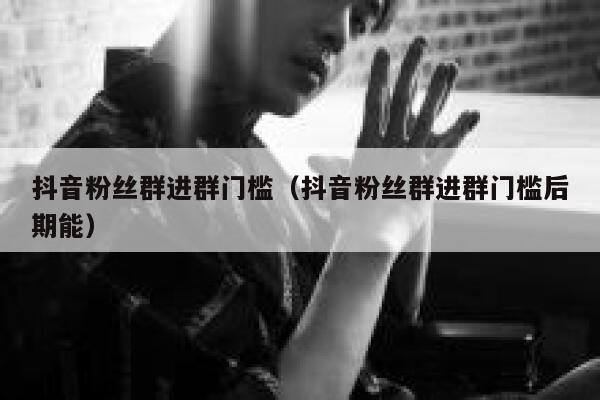 抖音粉丝群进群门槛（抖音粉丝群进群门槛后期能） 第1张