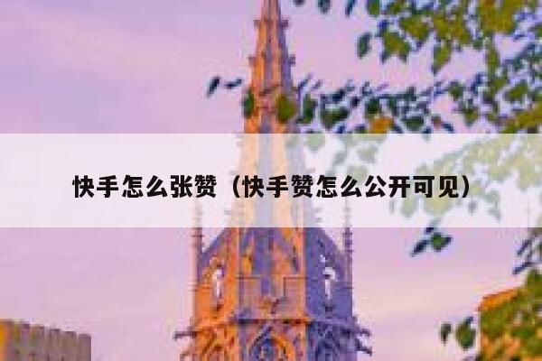快手怎么张赞(快手赞怎么公开可见) 第1张 快手怎么张赞(快手赞怎么公开可见) 第1张