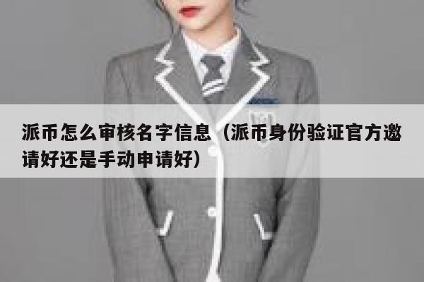派币怎么审核名字信息（派币身份验证官方邀请好还是手动申请好） 第1张