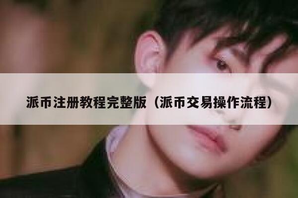 派币注册教程完整版(派币交易操作流程) 第1张 派币注册教程完整版(派币交易操作流程) 第1张