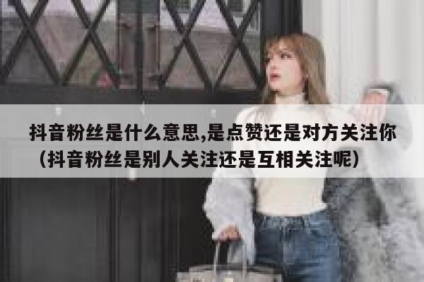 抖音粉丝是什么意思,是点赞还是对方关注你(抖音粉丝是别人关注还是互相关注呢) 第1张 抖音粉丝是什么意思,是点赞还是对方关注你(抖音粉丝是别人关注还是互相关注呢) 第1张