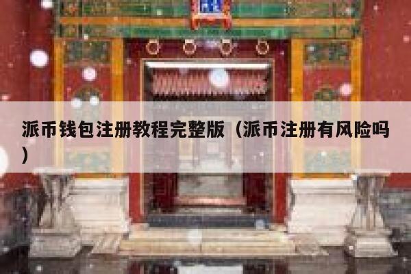 派币钱包注册教程完整版（派币注册有风险吗） 第1张
