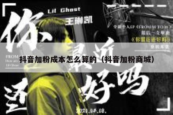 抖音加粉成本怎么算的（抖音加粉商城） 第1张