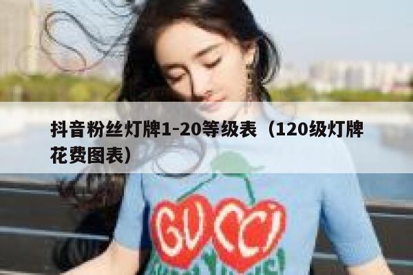 抖音粉丝灯牌1-20等级表（120级灯牌花费图表） 第1张