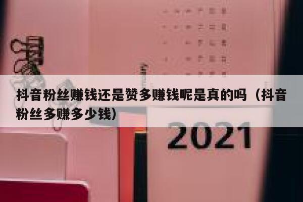 抖音粉丝赚钱还是赞多赚钱呢是真的吗(抖音粉丝多赚多少钱) 第1张 抖音粉丝赚钱还是赞多赚钱呢是真的吗(抖音粉丝多赚多少钱) 第1张
