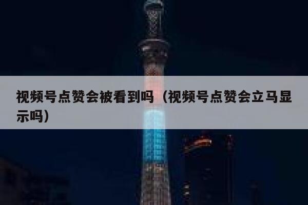 视频号点赞会被看到吗(视频号点赞会立马显示吗) 第1张 视频号点赞会被看到吗(视频号点赞会立马显示吗) 第1张