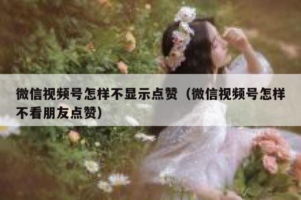 微信视频号怎样不显示点赞（微信视频号怎样不看朋友点赞） 第1张