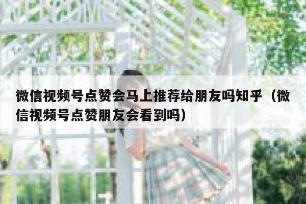 微信视频号点赞会马上推荐给朋友吗知乎(微信视频号点赞朋友会看到吗) 第1张 微信视频号点赞会马上推荐给朋友吗知乎(微信视频号点赞朋友会看到吗) 第1张