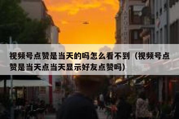 视频号点赞是当天的吗怎么看不到（视频号点赞是当天点当天显示好友点赞吗） 第1张