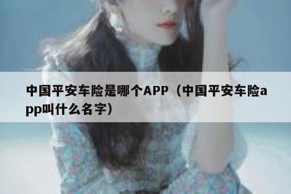 中国平安车险是哪个APP(中国平安车险app叫什么名字) 第1张 中国平安车险是哪个APP(中国平安车险app叫什么名字) 第1张