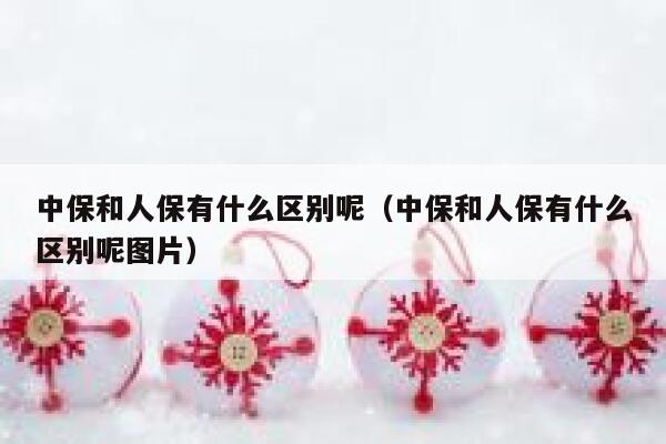 中保和人保有什么区别呢(中保和人保有什么区别呢图片) 第1张 中保和人保有什么区别呢(中保和人保有什么区别呢图片) 第1张