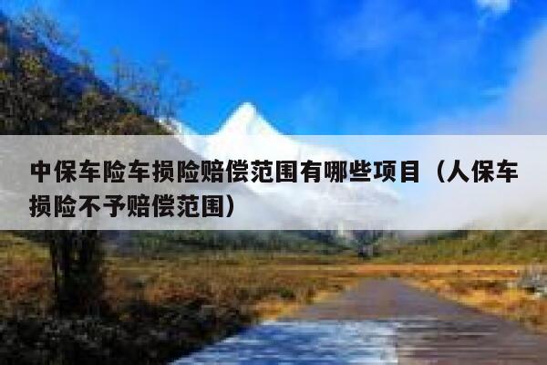 中保车险车损险赔偿范围有哪些项目(人保车损险不予赔偿范围) 第1张 中保车险车损险赔偿范围有哪些项目(人保车损险不予赔偿范围) 第1张