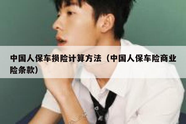 中国人保车损险计算方法(中国人保车险商业险条款) 第1张 中国人保车损险计算方法(中国人保车险商业险条款) 第1张