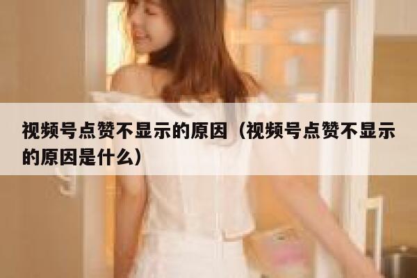 视频号点赞不显示的原因(视频号点赞不显示的原因是什么) 第1张 视频号点赞不显示的原因(视频号点赞不显示的原因是什么) 第1张