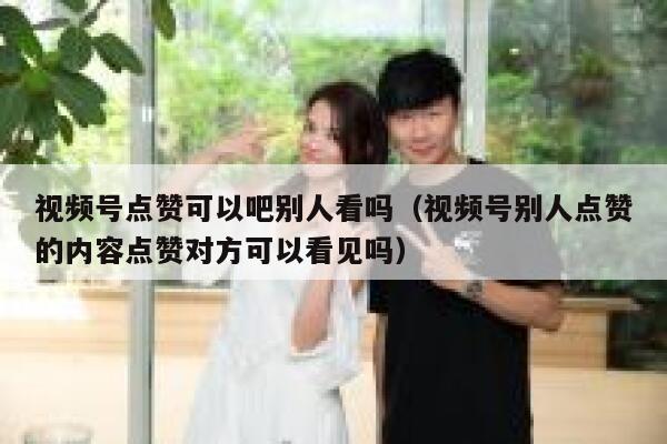 视频号点赞可以吧别人看吗（视频号别人点赞的内容点赞对方可以看见吗） 第1张