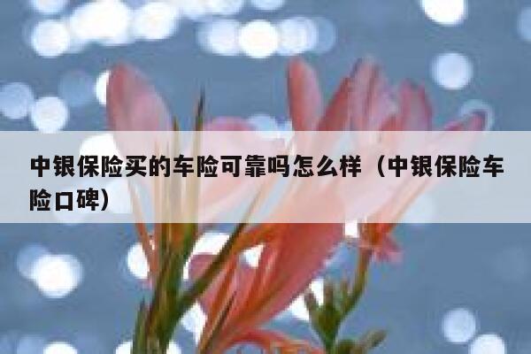 中银保险买的车险可靠吗怎么样（中银保险车险口碑） 第1张
