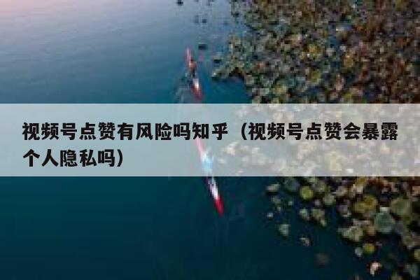 视频号点赞有风险吗知乎（视频号点赞会暴露个人隐私吗） 第1张