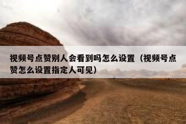 视频号点赞别人会看到吗怎么设置(视频号点赞怎么设置指定人可见) 第1张 视频号点赞别人会看到吗怎么设置(视频号点赞怎么设置指定人可见) 第1张