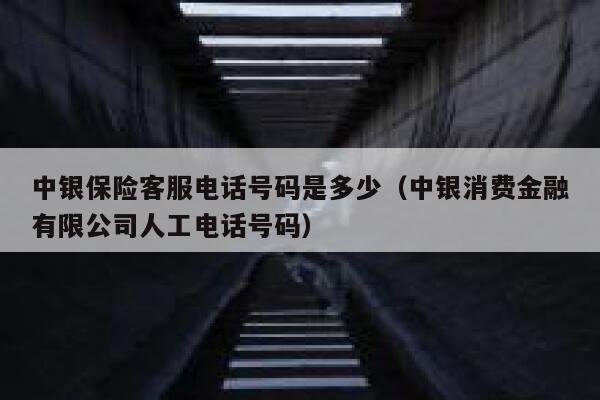 中银保险客服电话号码是多少（中银消费金融有限公司人工电话号码） 第1张