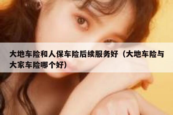 大地车险和人保车险后续服务好（大地车险与大家车险哪个好） 第1张