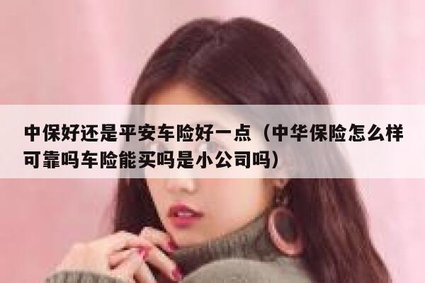 中保好还是平安车险好一点（中华保险怎么样可靠吗车险能买吗是小公司吗） 第1张