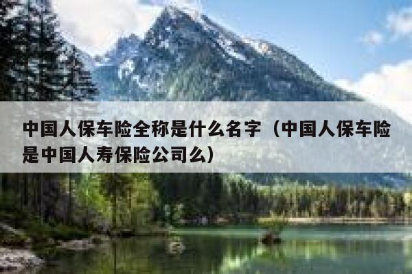 中国人保车险全称是什么名字(中国人保车险是中国人寿保险公司么) 第1张 中国人保车险全称是什么名字(中国人保车险是中国人寿保险公司么) 第1张