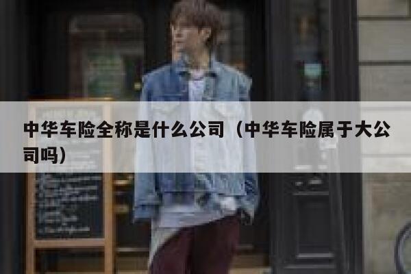 中华车险全称是什么公司（中华车险属于大公司吗） 第1张