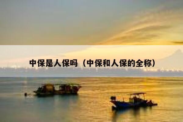 中保是人保吗(中保和人保的全称) 第1张 中保是人保吗(中保和人保的全称) 第1张